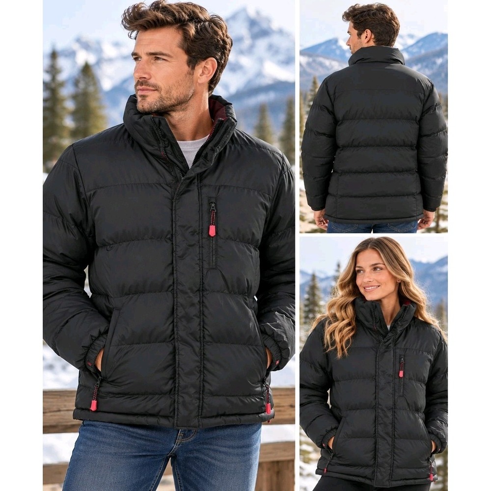 NWT High Sierra Black Puffer Jacket Size L Winter Ski Outdoor Gorpcore Coat